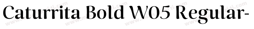 Caturrita Bold W05 Regular字体转换
